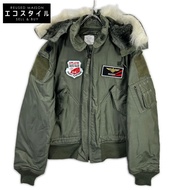 軍用卡其色 CWU45-P 連帽飛行夾克，L 碼 [二手]