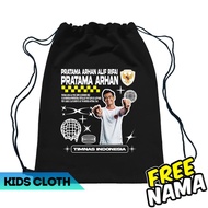 COD AVAILABLE FOR CHILDREN'S DRAWSTRING BAG STRINGBAG PRATAMA ARHAN INDONESIAN NATIONAL TEAM PLAYER