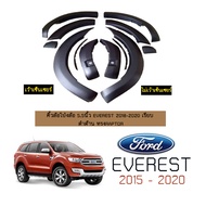 คิ้วล้อ 5.5นิ้ว Ford Everest 2018-2020 เรียบ ดำด้าน ทรงRaptor เว้าไม่เว้าเซ็นเซอร์