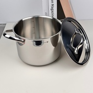 OYATTON 20cm stainless steel pot, high wall stainless steel pot, induction cooker stainless steel po
