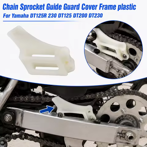 Chain Sprocket Guide Guard Cover Frame Plastic For Yamaha DT125R 230 DT125 DT200 DT230
