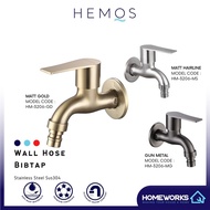 HEMOS BATHROOM FAUCET 304 STAINLESS STEEL WALL HOSE BIB TAP HM-3206