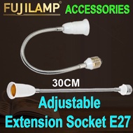 [Local Seller](SPRING) E27 TO E27 3 PIN FLEXIBLE SCREW LAMP PLUG IN HOLDER EXTENSION MULTI PURPOSE F