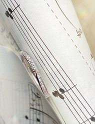 925純銀 純銀排鑽鋯石線戒 鋯石戒指 線戒 開放式戒指