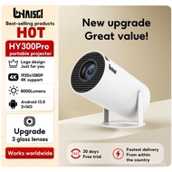A】HY300Pro/HY300 HP320 INew Upgrade Mini WiFi Projector 4K Full HD Home Theater Portable  Projector 