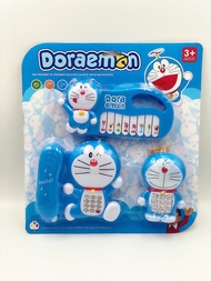Bộ 3 món đồ chơi Doremon đàn organ điện thoại bàn điện thoại di động