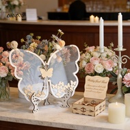 BIL Wedding Guest Book Wedding Memory Guest Book Wooden Butterfly Guest Book Alternative for Wedding