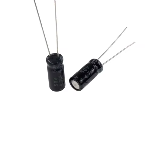 50pcs 4.7uF 50V 4.7MFD 50Volt 4*7mm Aluminum Electrolytic Capacitor Radial 4.7mf50v 4.7uf50v 50v4.7m