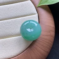 飄綠平安扣 麵包扣 超級厚 天然緬甸a貨翡翠