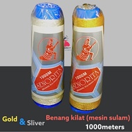 Benang sulam kilat/ benang sulam emas/perak /benang kilat sulam/ benang metallic sulam/ metallic emb