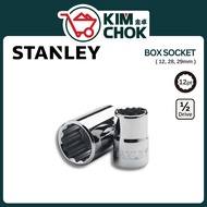 STANLEY Box Socket (23, 28, 29mm) | 1/2" 12-Point Socket CR-V Hand Socket