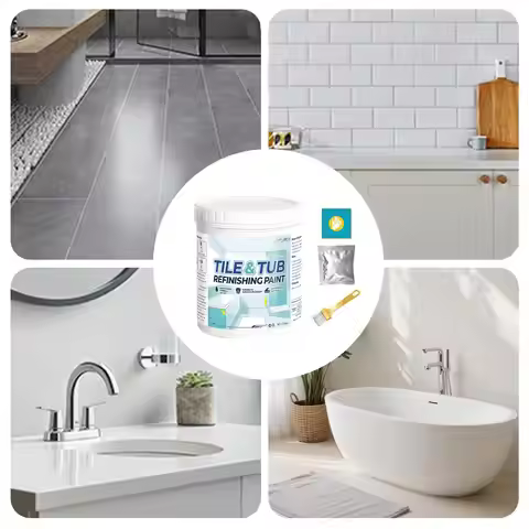 Shower Paint 500g Semi-Gloss Refinishing Coating Sink Coating Paint Waterproof Bathtub Paint for Sin