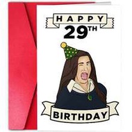 1pc Funny 30th Pop Culture Birthday Card, Perfect For Birthday , Ideal Gift For Friend Brother Siste