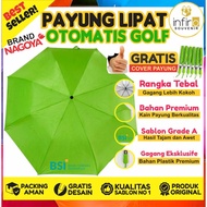 FREE AUTOMATIC FOLDING GOLF UMBRELLA | NAGOYA 2-FOLD UMBRELLA | LARGE UMBRELLA WITH STURDY HANDLE, F