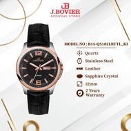 J.Bovier Quartz Day & Date Classic Sapphire Women Watch | Casual Watch | Fashion Watch B15-QS182LRTT
