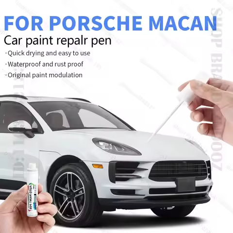 Car Paint Repair Pen For 2014-2025 Porsche Macan Paint Scratch Repair Accessories White S9R Chalk M9