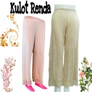 Populer Kulot Renda Celamis Renda Celana Daleman Gamis Model Kulot