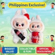 【Ready Stock】Trendy Pop Design-Labubu Coke Themed Plushies-Vinyl Plush Bag Charm-All Age Labubu Fans