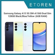 Samsung Galaxy A15 5G SM-A1560 Dual Sim 128GB Black/Blue/Yellow (6GB RAM)