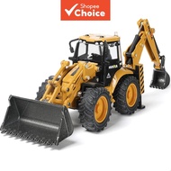 Backhoe Toys, 1/50 Metal Die-cast Excavator Front Loader Bulldozer Construction Vehicle Model Decora
