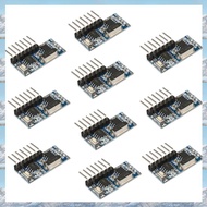 10PCS 433Mhz RF Receiver Learning Code Decoder Module 433 Mhz Wireless 4-Channel Output for Remote C