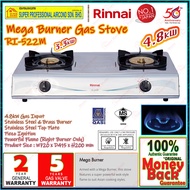 Rinnai Gas Cooker RI-522M Mega Burner Table Top Gas Stove 4.8kW