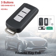 3 Buttons 433MHz ID46  PCF7952 Chip  G8D-644M-KEY-E Keyless Smart Remote Car Key Fob Fit for Mitsubi