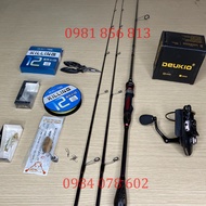 (sale) Bộ Cần Câu Lure Cao Cấp Câu Cá Chuyên Nghiệp Bộ Cần Câu 68 Tinh Tế Khỏe Khoắn Câu Cá Lóc Suối