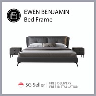 EWEN BENJAMIN King Queen Size Leather Bed Frame