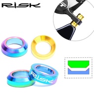 RISK 4Pcs/set Mountain BMX Bicycle Titanium M6 Concave and Convex Washer Gasket Disc Brake Caliper Group XT Mounting Bolts