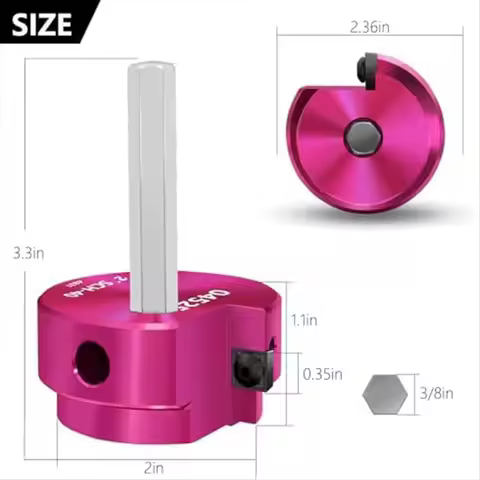 （Special~1PCS PVC Pipe Reamer 2Inch Blade Head,PVC Pipe Cleaning Reamer with 3/8Inch Hex Shaft for P