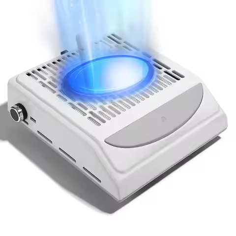 Powerful 180W Nail Dust Vacuum Cleaner Professional Nail Dust Collector With Reusable Filter Reduce 