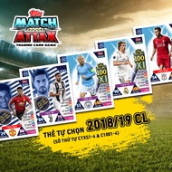 Player Card Printed Match Attax 2018-19 European Cup of Your Choice (STT CTXS1-4 & C1001-4)