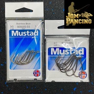 【Jom Pancing】MUSTAD STAINLESS BEAK 92553S-SS / 92554-BN SHARP FISHING HOOK,Mata Kail Mancing Ikan