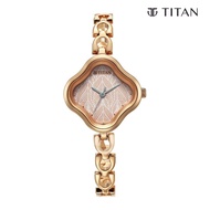 Titan Karishma Rose Gold Analog Metal Strap Watch for Women