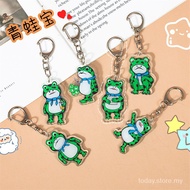 Cute Lonely Oligo Frogman Pendant Cartoon Acrylic Keychain Pendant Bag Earphone Case Small Pendant Keychain