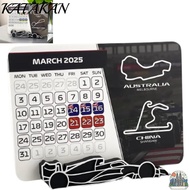 KATAKAN 2025 Racing Calendar, 7.0" x 5.5" Formula 1 F1 Race Schedule Calendar, Practical With F1 Car