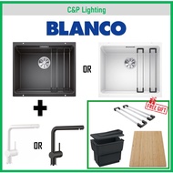 [Bundle Promo] Blanco Etagon 500-U Single Bowl Granite Undermount Kitchen Sink with Linus Sink Tap