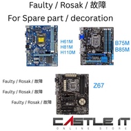 Rosak/Defect/Faulty H61M H81M H110M B75M B85M A320M B450M H510M LGA1150 1151 1155 Used Motherboard