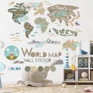 WORLD MAP WALL STICKER - WALL STICKER