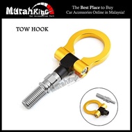 Tow Hook Ring JDM Red Aluminium Alloy Strap Ring Front Rear Racing Turbo - Gold.