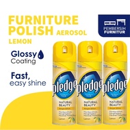[BUNDLE OF 3] Pledge Multi-Surface Furniture Polish Spray Works on Wood Granite and Leather Shin