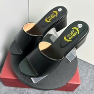 (Available in 3 colors: Black-Cream-Brown) HShop middle-aged women's slippers, single version HT-02,