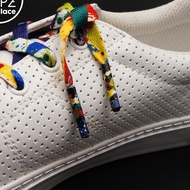 KIPZKAPZ TPM12 BLACK RAINBOW SPLATTER - METAL TIP AGLET/ TIPPING/ SHOELACE END/ ➩