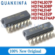 10PCS HD74LS07P HD74LS08P HD74LS14P HD74LS32P HD74LS74AP DIP 74LS14 74LS32 74LS74 74LS07 74LS08 chip