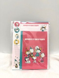 ✈️New ⭐️ Snoopy 75 years 信封 + 信紙