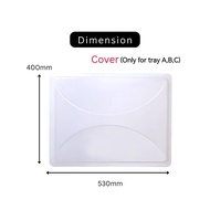 Twins Dolphin (A: 10 cm B: 7.5cm C: 6cm Cover D: small 9cm E: Small 12cm) Plastic Cake Tray / Bread 