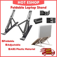 Foldable Laptop Stand Adjustable Notebook Stand Laptop Desk Bracket Portable Laptop Stand Laptop Holder [Black]