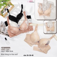[size 36-40]C cup bra with 5cm super thick foam, large version, 3 clasps