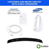 Foxconn Iphone lightning cable and Samsung micro-USB [3-in-1 set]